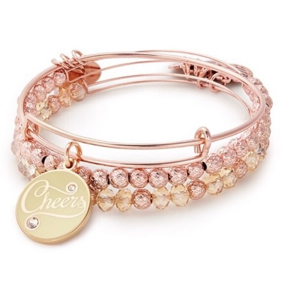 Alex and Ani Jewelry - Alex and Ani Rose Gold Cheers Bracelet